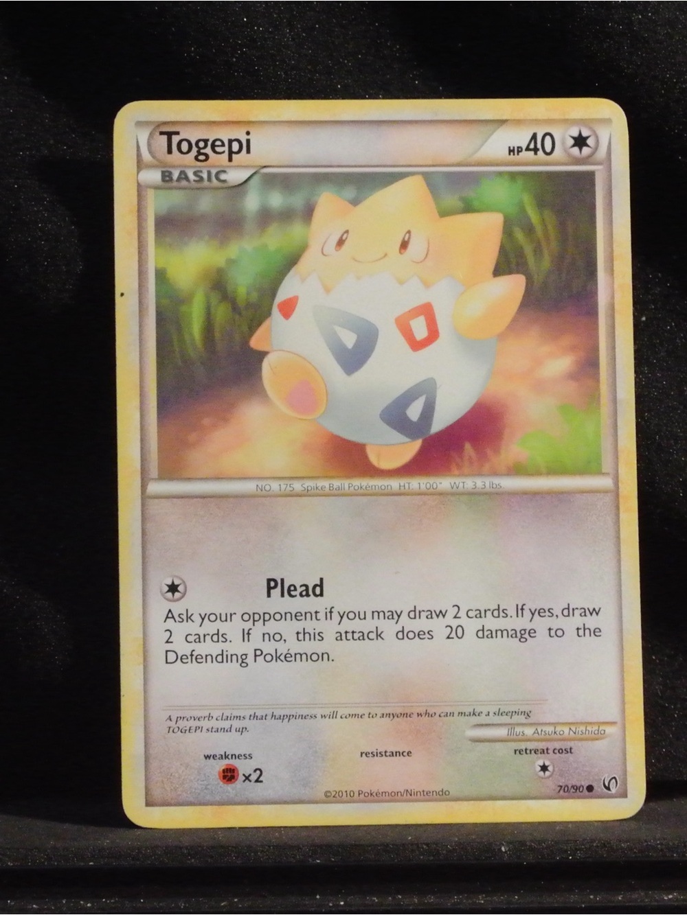 Pokemon Togepi Trading Card - Yellow, White, Blue
